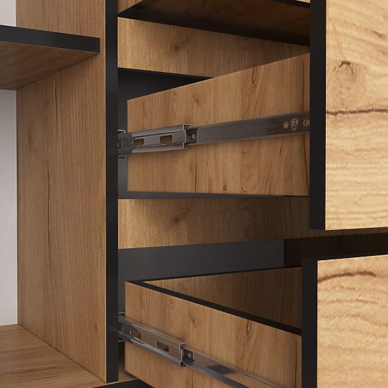 COMODĂ K160 2U 4S CLP PK STEJAR CRAFT