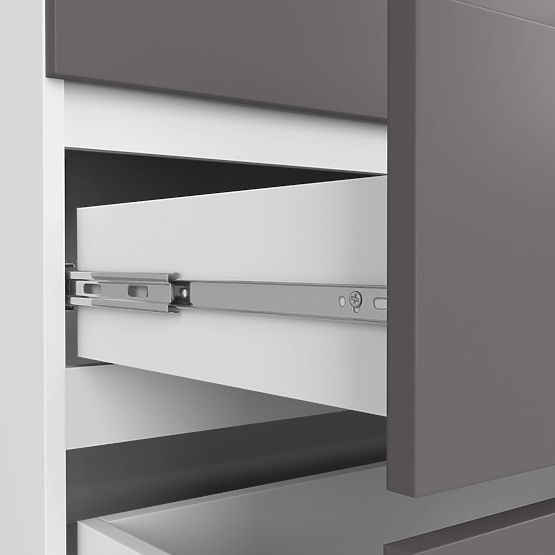 COMODĂ K160 6SZ CLP PK ALBĂ / GRI