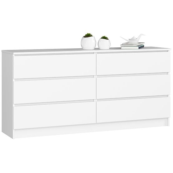 COMODĂ K160 6SZ CLP PK ALBĂ