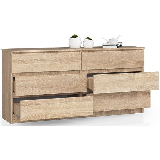 COMODĂ K160 6SZ CLP PK STEJAR SONOMA