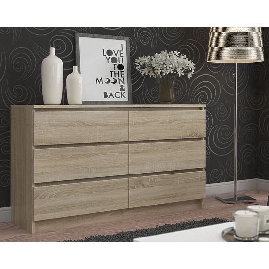 COMODĂ K160 6SZ CLP PK STEJAR SONOMA