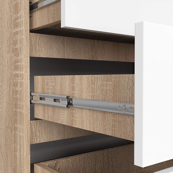 COMODĂ K160 8SZ CLP PK STEJAR SONOMA / ALB