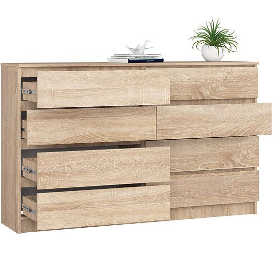 COMODĂ K160 8SZ CLP PK STEJAR SONOMA