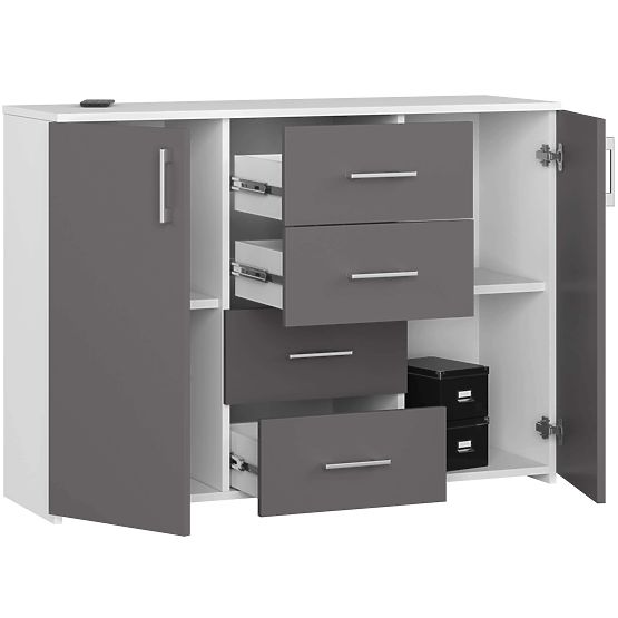 COMODA K45 PK ALB / GRI GRAFIT