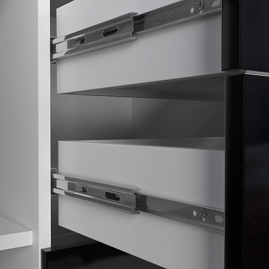 COMODĂ K45 PK NEGRU LUCIOASĂ