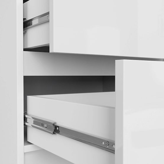 COMODĂ K60 5SZ CLP PK ALB LUCIOASĂ