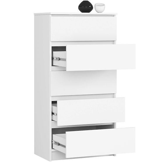 COMODĂ K60 5SZ CLP PK ALBĂ