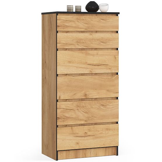 COMODĂ K60 6SZ CLP PK STEJAR CRAFT