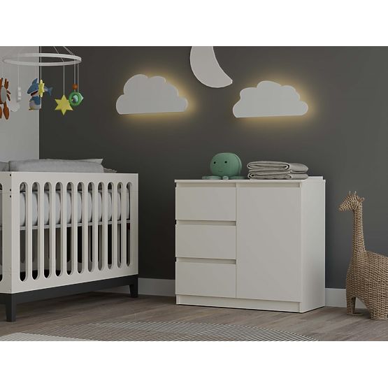 Comodă Malwa 1D3S CAȘMIR BEJ