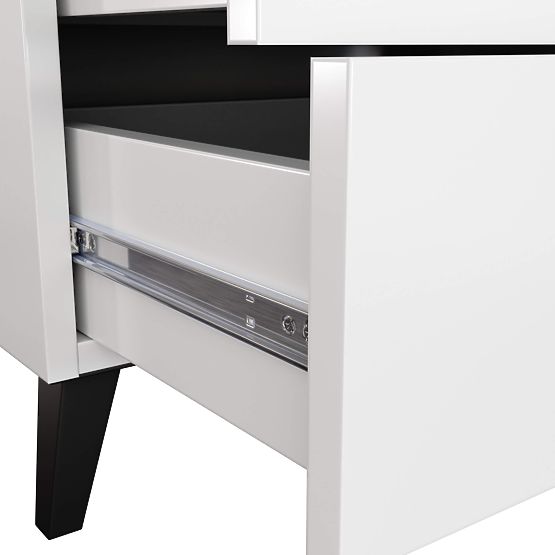 COMODĂ MOBI K-05 ALBĂ NEAGRĂ