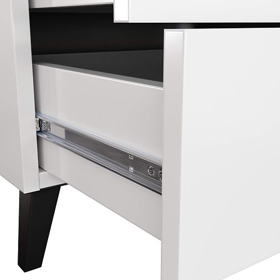 COMODĂ MOBI K-06 ALBĂ NEAGRĂ