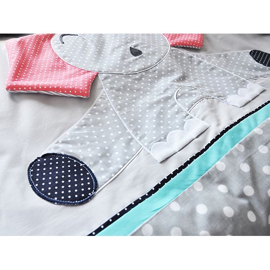 copii 3-dílné lenjerie Slonik gri