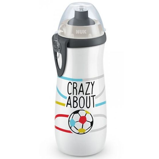copii flacon NUK sport cupă fotbal 450 ml gri