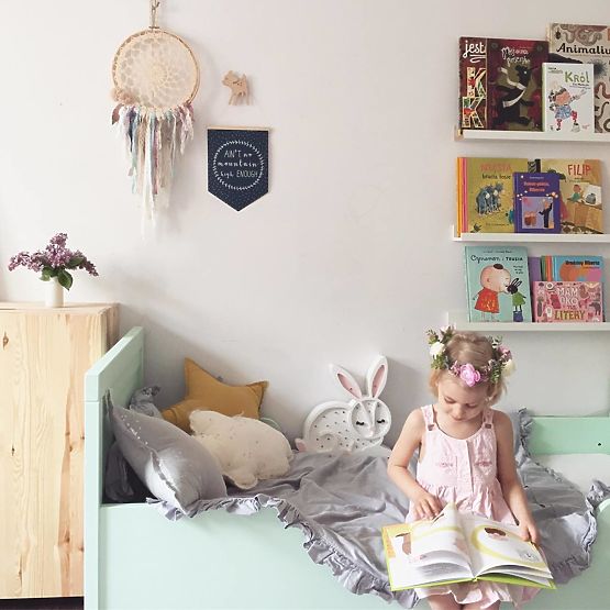 copii lemn lampă iepuras fată - albe