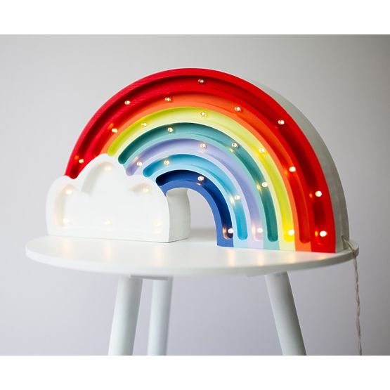 copii lemn lampă LED-uri lampă curcubeu