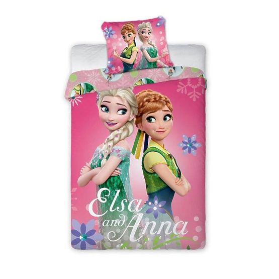 Lenjerie de pat pentru copii Frozen Elsa și Anna