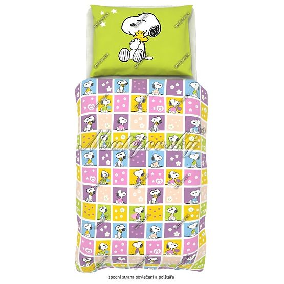 copii lenjerie Snoopy - inimă