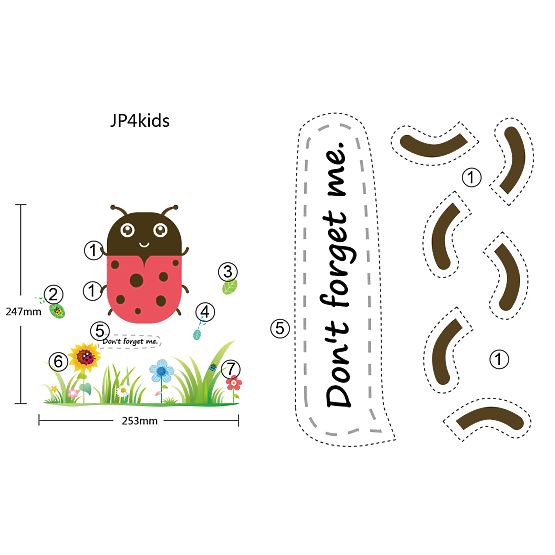 copii noapte LED-uri lampička - Ladybird