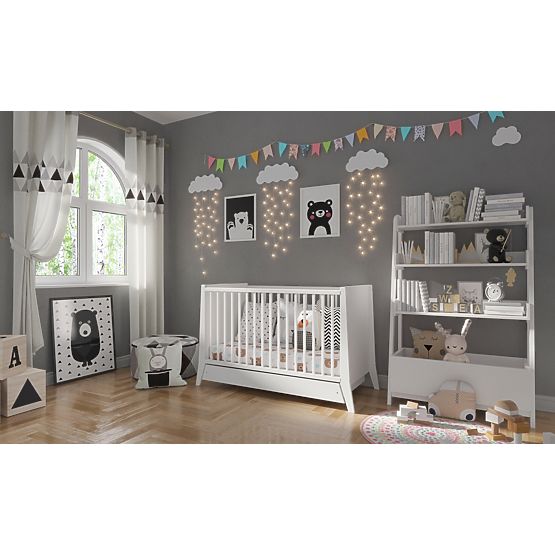 Pătuț pentru copii Cosmo 120x60 - alb