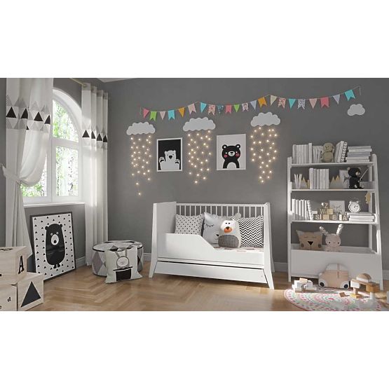 Pătuț pentru copii Cosmo 120x60 - alb