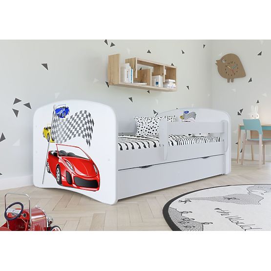 copii pat cu barieră - Ferrari