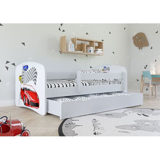 copii pat cu barieră - Ferrari