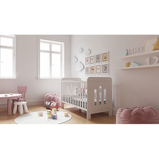Pătuț pentru copii Zuza 140x70 cm cu latura canapelei