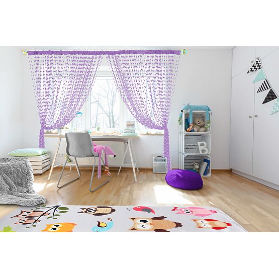 copii perdea copil bilă violet