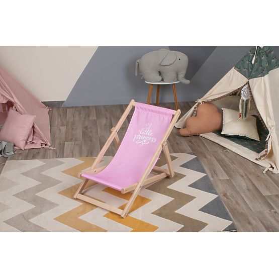 Mica printesa scaun de plaja - roz