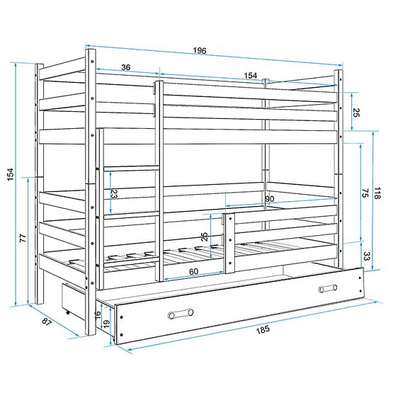 copii poveste pat stâncos - natural-verde