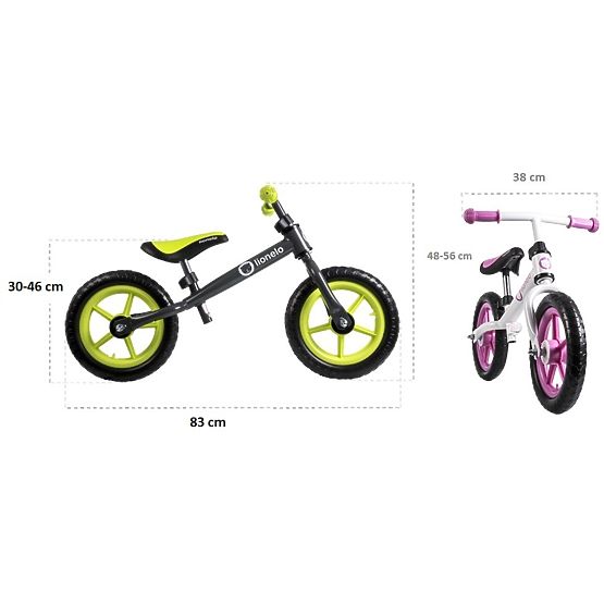 copii pushbike LIONELO finlandez plus - negru