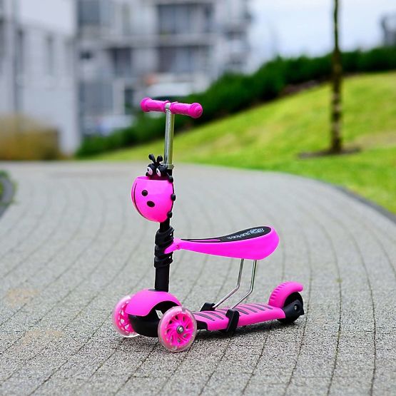 copii pushbike și scuter Ladybird - roz