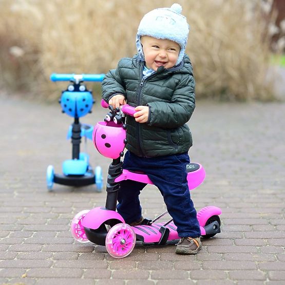 copii pushbike și scuter Ladybird - roz