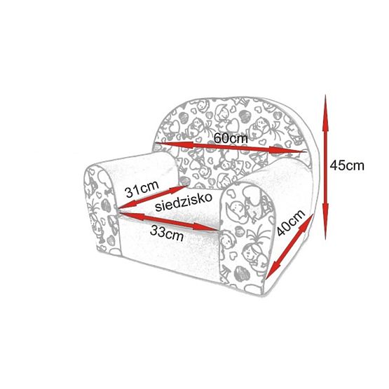 copii scaun pisici - gri închis