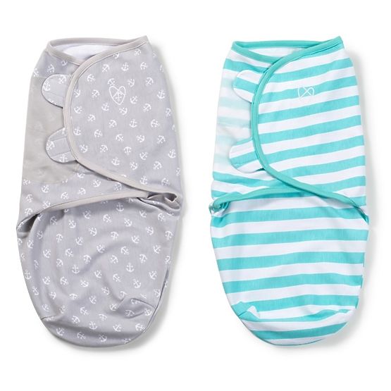 copii wrap SwaddleMe S - mare ancoră / turcoaz 2ks