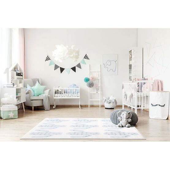 copilăresc covor cactus - albastru cremos