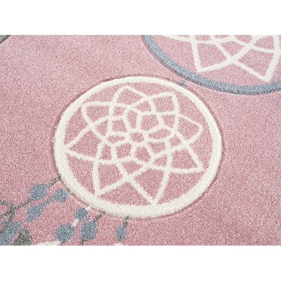 copilăresc covor capcană vise - roz și gri