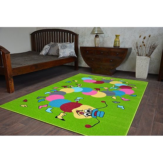 copilăresc covor FUNKY TOP omidă verde