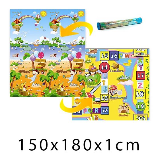 copilăresc înspumat covor magic insulă + placă joc 150x180x1 cm