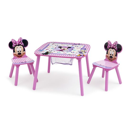copilăresc masă cu scaune șoarece minnie