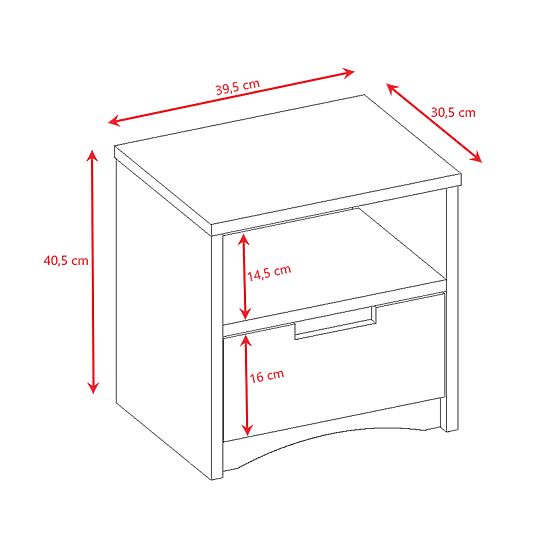 copilăresc noapte masă clasic - alb
