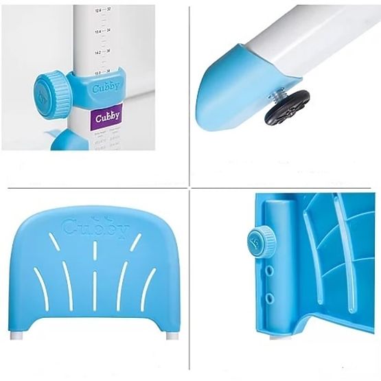copilăresc scris masă + scaun Cubby de lup - albastru