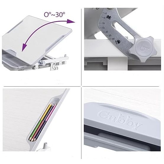 copilăresc scris masă + scaun Cubby de lup - gri