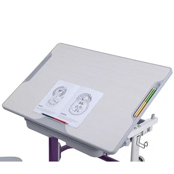 copilăresc scris masă + scaun Cubby de lup - violet