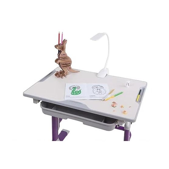 copilăresc scris masă + scaun Cubby de lup - violet