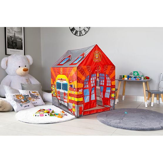 Cort pentru copii cu tunel stație de pompieri teren de joacă IPLAY