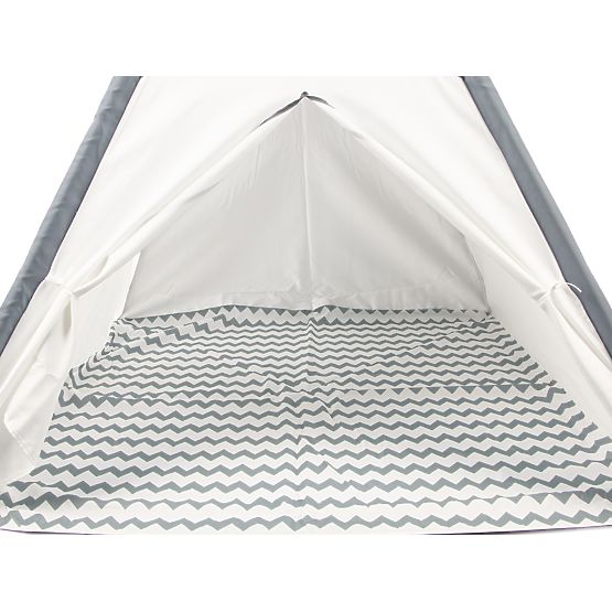 Cort pentru copii Teepee - gri-alb