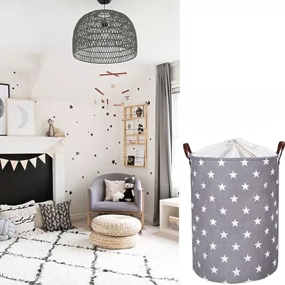 Coș pentru jucării - stele
