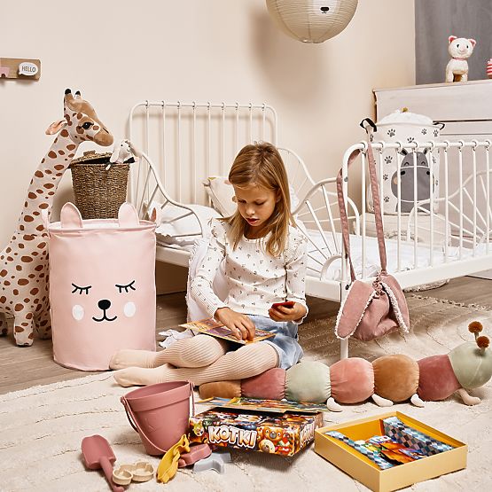 Coș pentru jucării - pisicuță