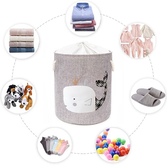 Coș pentru jucării XL - balenă